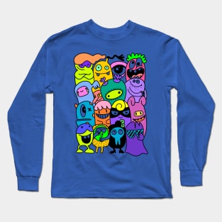 Silly Monster Doodles Long Sleeve T-Shirt